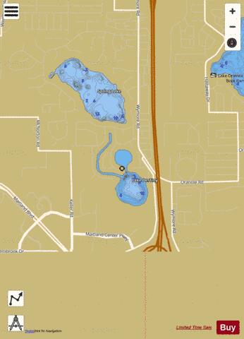 LAKE DESTINY depth contour Map - i-Boating App