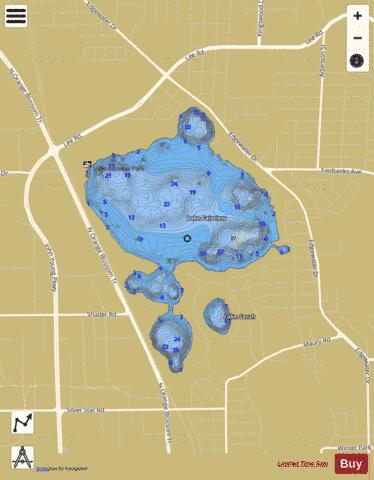 LAKE FAIRVIEW depth contour Map - i-Boating App