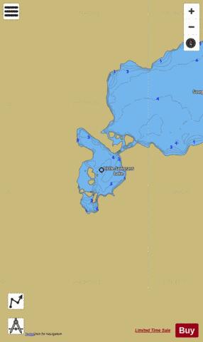 LITTLE SAWGRASS LAKE depth contour Map - i-Boating App