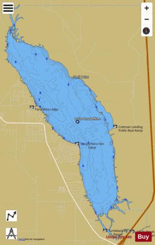 LAKE PANASOFFKEE depth contour Map - i-Boating App
