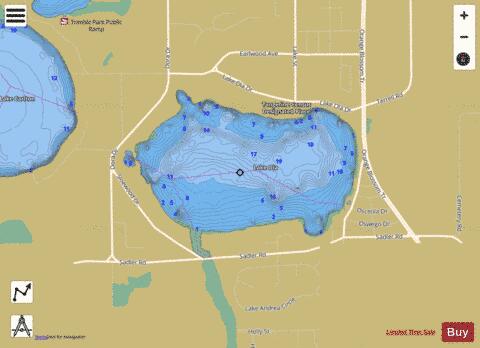 Ola depth contour Map - i-Boating App