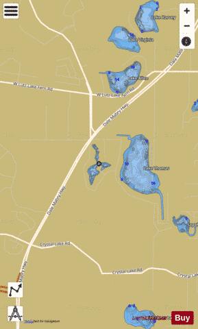 Lake Wilson depth contour Map - i-Boating App
