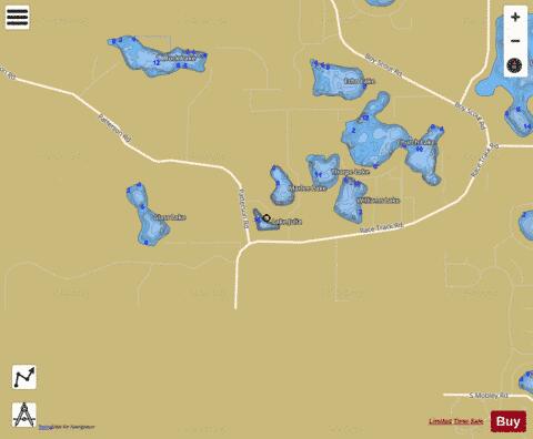 Julia, Lake depth contour Map - i-Boating App
