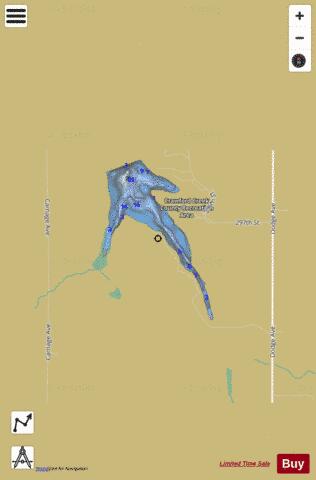 Crawford Creek County Recreation Area depth contour Map - i-Boating App
