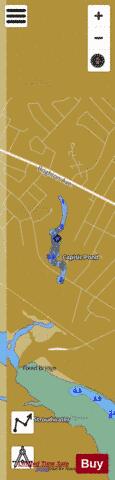 Capisic Pond depth contour Map - i-Boating App
