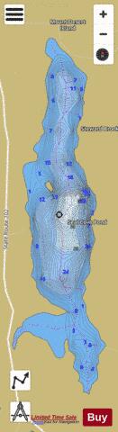 Seal Cove Pond depth contour Map - i-Boating App