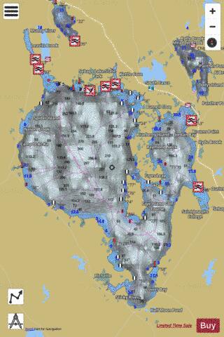 The Notch depth contour Map - i-Boating App