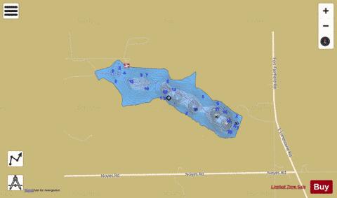 Limestone Lake depth contour Map - i-Boating App