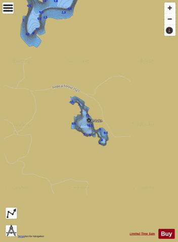 Violet Lake depth contour Map - i-Boating App