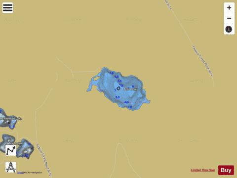 Bela Lake depth contour Map - i-Boating App