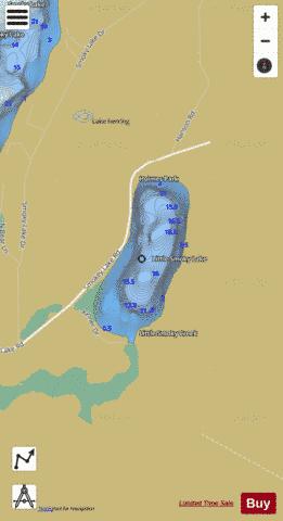 Little Smoky Lake depth contour Map - i-Boating App