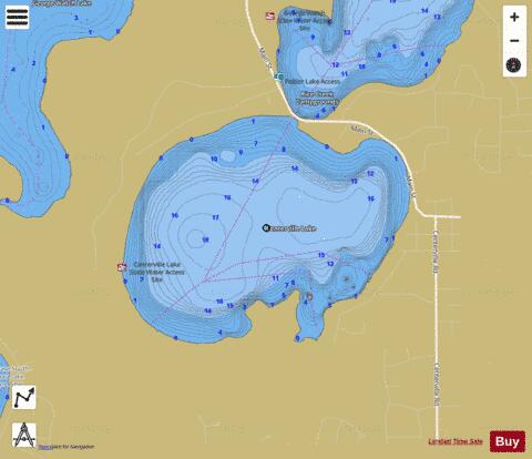 Centerville depth contour Map - i-Boating App