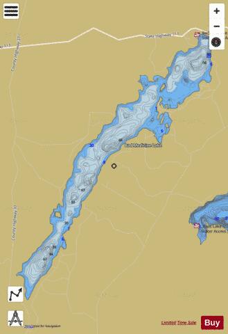 Bad Medicine depth contour Map - i-Boating App