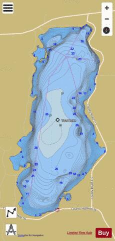 Toad depth contour Map - i-Boating App
