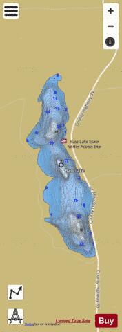 Bass depth contour Map - i-Boating App
