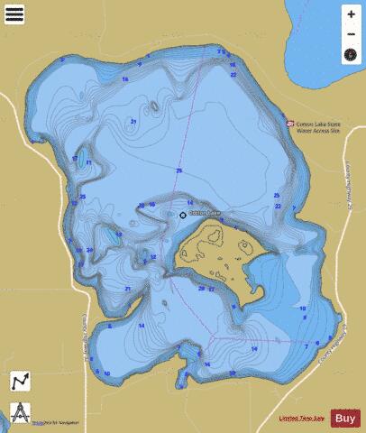 Cotton depth contour Map - i-Boating App
