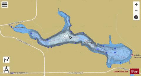 Buffalo depth contour Map - i-Boating App