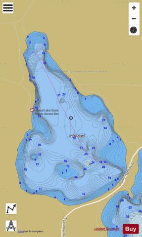 Maud depth contour Map - i-Boating App
