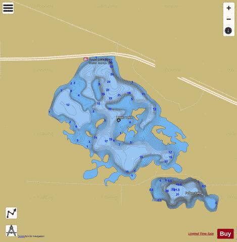 Boyer depth contour Map - i-Boating App