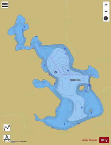 Stakke depth contour Map - i-Boating App