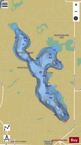 Lotus depth contour Map - i-Boating App