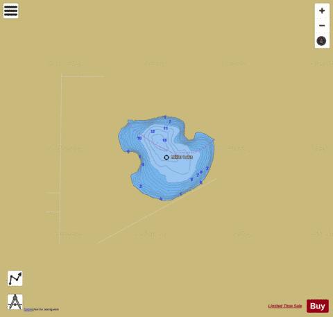 Miller depth contour Map - i-Boating App