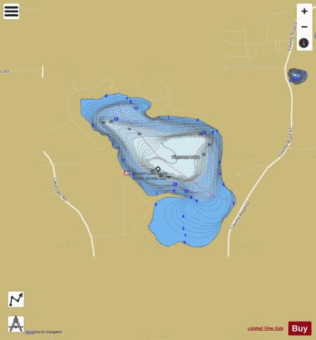 Piersons depth contour Map - i-Boating App