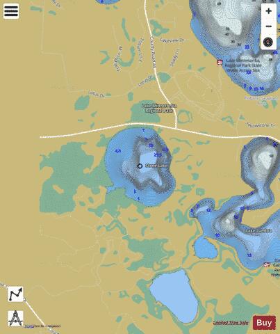 Stone depth contour Map - i-Boating App