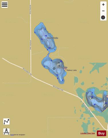 Rabour depth contour Map - i-Boating App