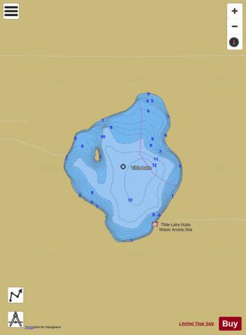Tilde depth contour Map - i-Boating App
