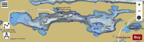 Hungry Jack depth contour Map - i-Boating App