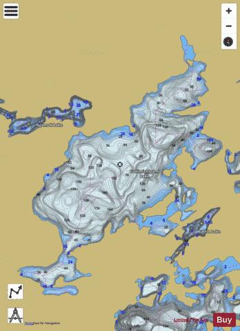 Gabimichigami depth contour Map - i-Boating App