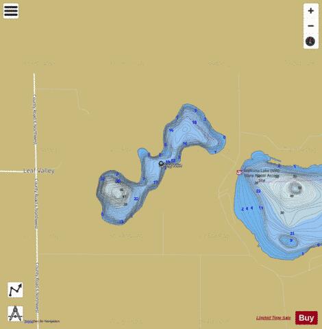 Spring depth contour Map - i-Boating App