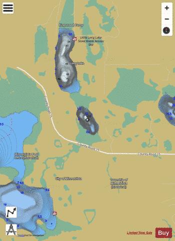 South Little Long depth contour Map - i-Boating App
