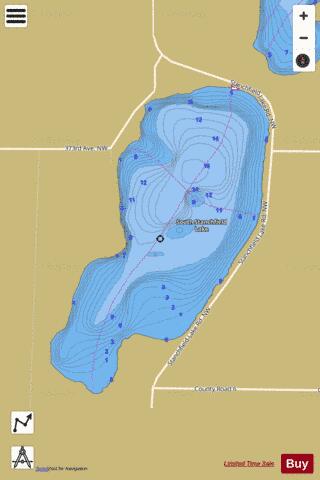 South Stanchfield depth contour Map - i-Boating App