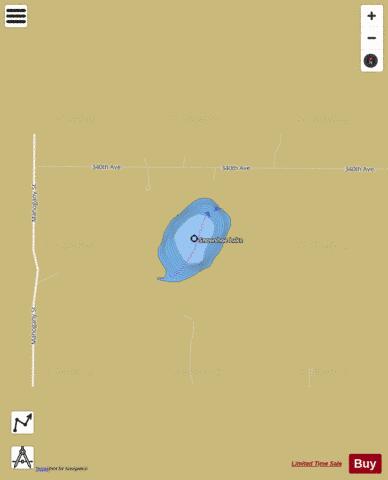 Snowshoe depth contour Map - i-Boating App