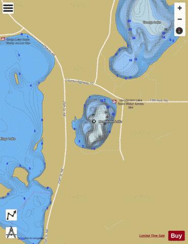 Henderson depth contour Map - i-Boating App