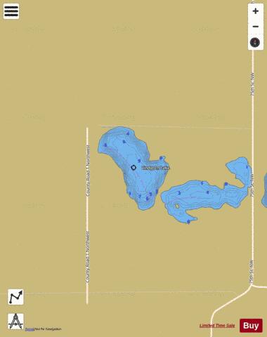 West Lindgren depth contour Map - i-Boating App
