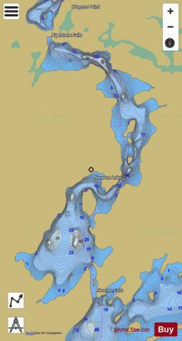 Newton depth contour Map - i-Boating App
