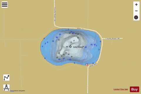 Volney depth contour Map - i-Boating App