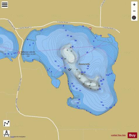 German depth contour Map - i-Boating App