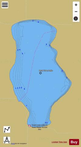 Dead Coon depth contour Map - i-Boating App