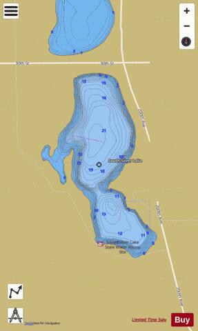 South Silver depth contour Map - i-Boating App