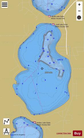 Hall depth contour Map - i-Boating App