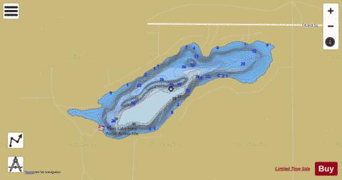 Pierz depth contour Map - i-Boating App