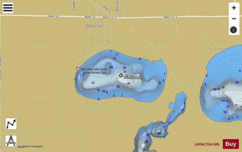 Donalds depth contour Map - i-Boating App