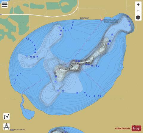 Blanche depth contour Map - i-Boating App