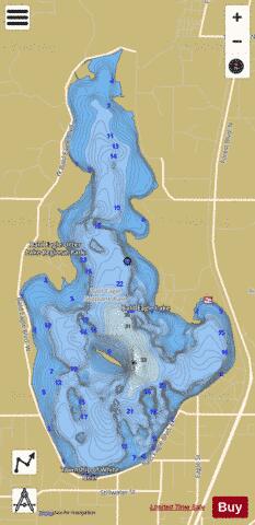 Bald Eagle depth contour Map - i-Boating App