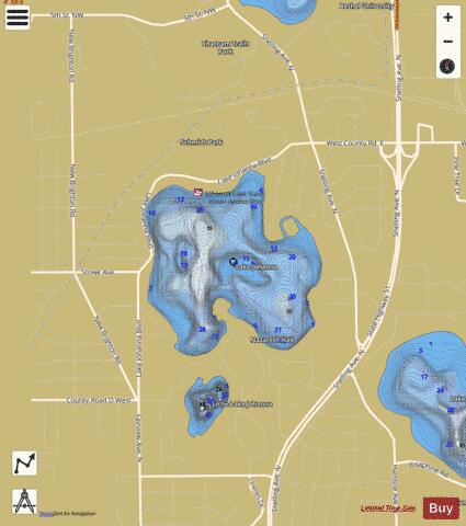 Johanna depth contour Map - i-Boating App