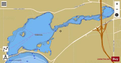 Wells depth contour Map - i-Boating App